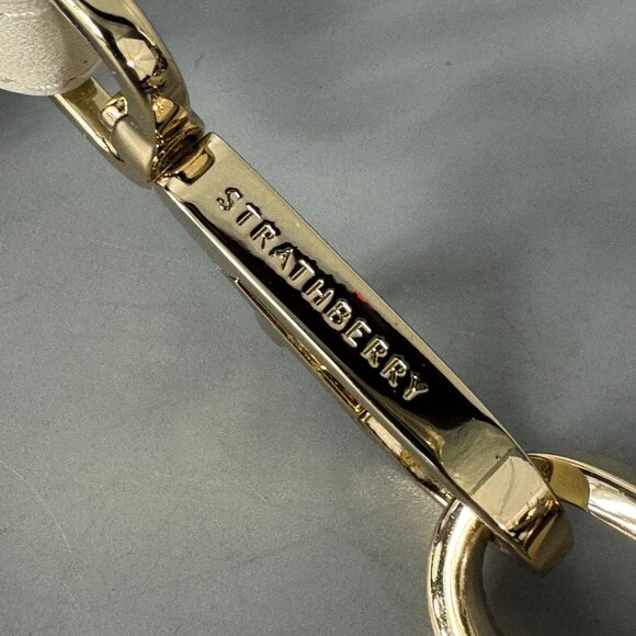 NWOT STRATHBERRY Crochet Strap In Ivy Leather with Black Thread - Picture 8 of 10